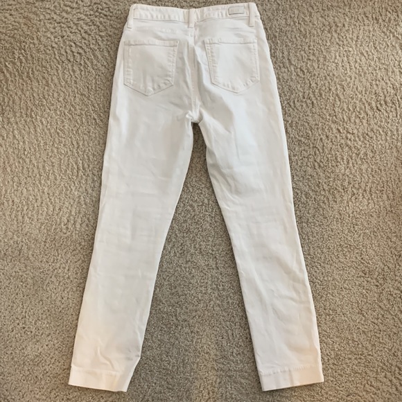 Paige hoxton ankle skinny white jeans size 27 with stretch like new - Picture 8 of 8